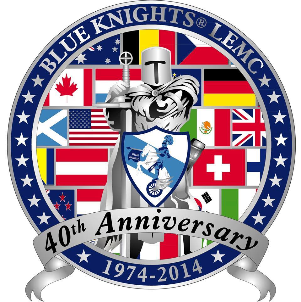 Jubiläumspatch 40 Jahre Blue Knights